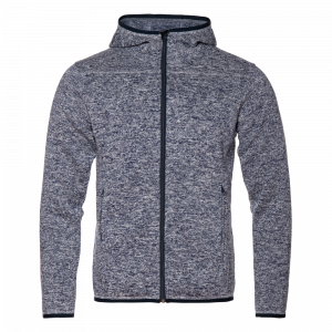 Толстовка унисекс STAN на молнии вязанный флис, 320,67, Т-Синий меланж (70)