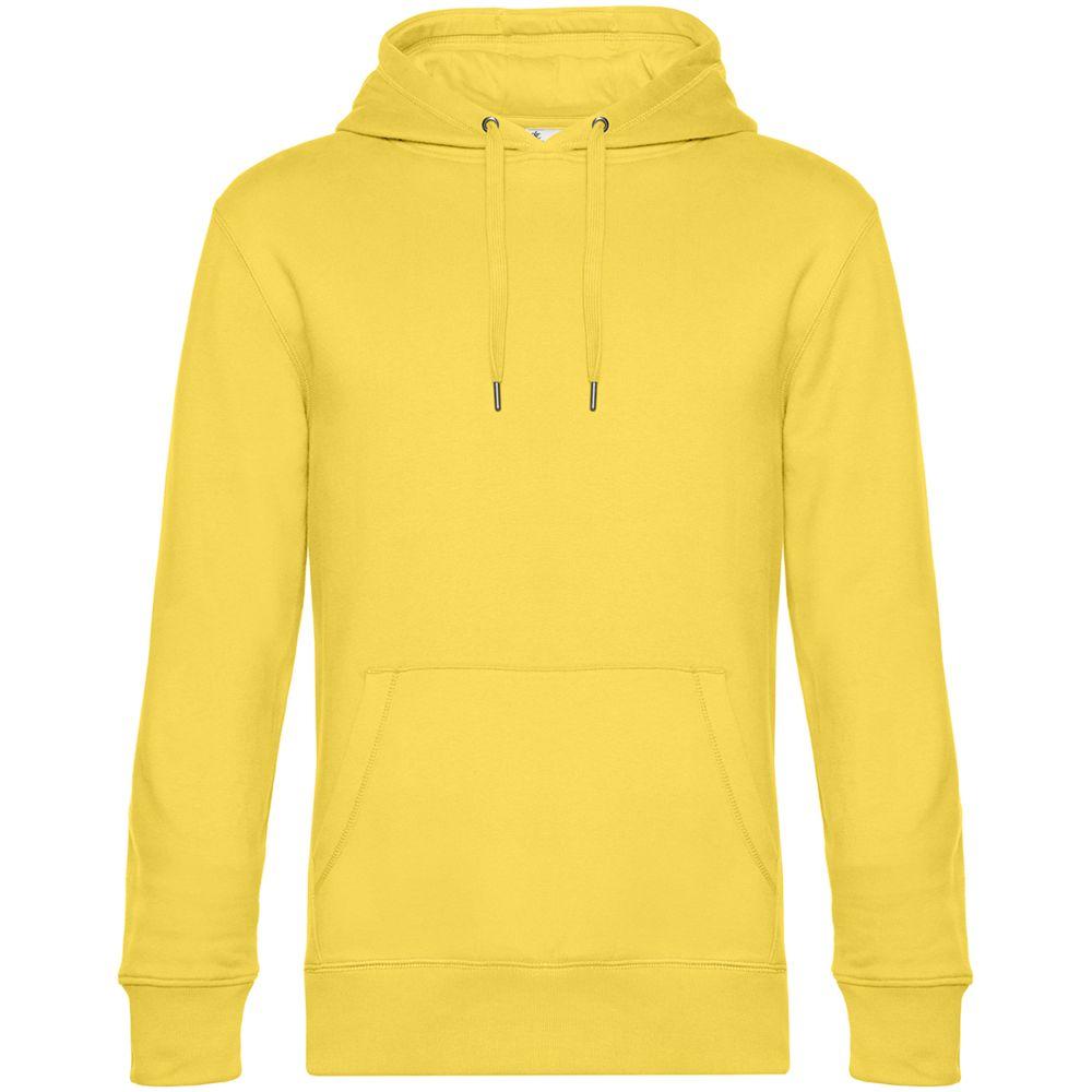 Толстовка с капюшоном унисекс King, желтая Толстовка с капюшоном унисекс King, желтая