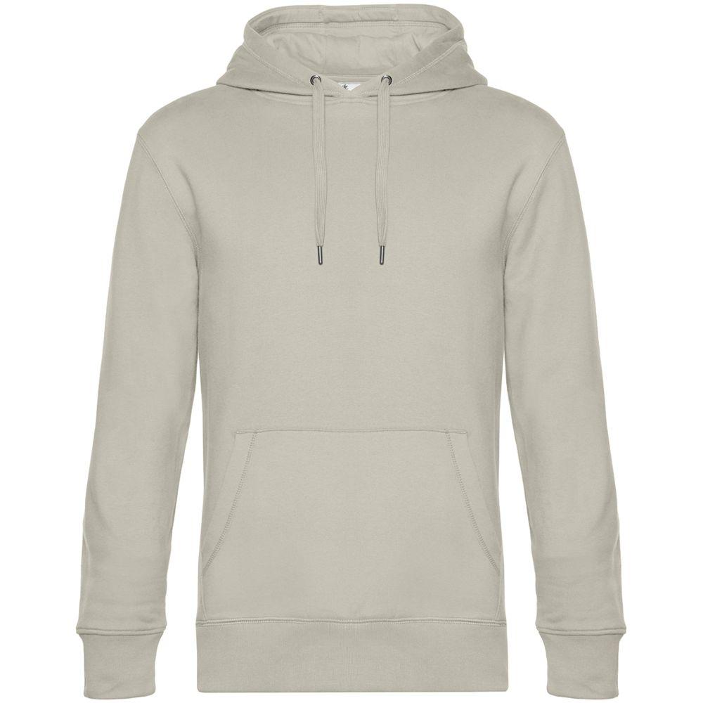 Толстовка с капюшоном унисекс King, дымчато-серая Толстовка с капюшоном унисекс King, дымчато-серая