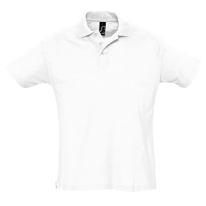 Поло мужское SUMMER II, белый, XS, 100% хлопок, 170 г/м2