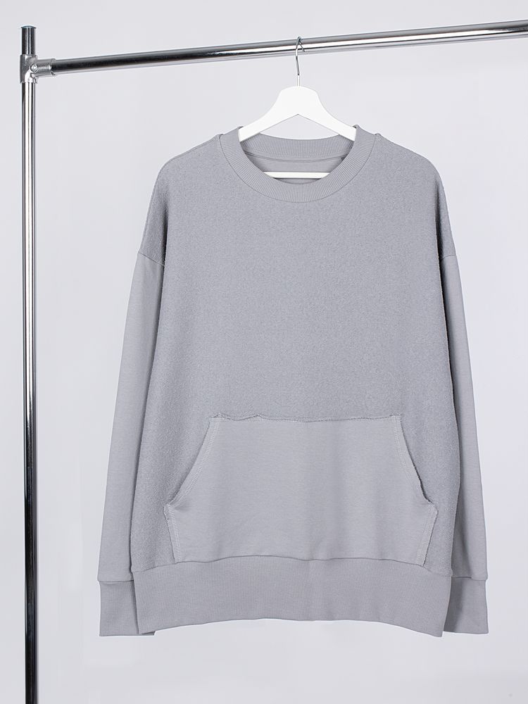 Свитшот оверсайз унисекс Vozduh, светло-серый Свитшот оверсайз унисекс Vozduh, светло-серый