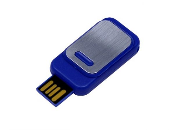 USB 2.0- флешка промо на 8 Гб прямоугольной формы, выдвижной механизм