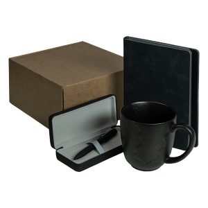 Набор подарочный AUTOGRAPH: кружка, ежедневник, ручка, футляр для ручки, стружка, коробка, черный Набор подарочный AUTOGRAPH: кружка, ежедневник, ручка, футляр для ручки, стружка, коробка, черный