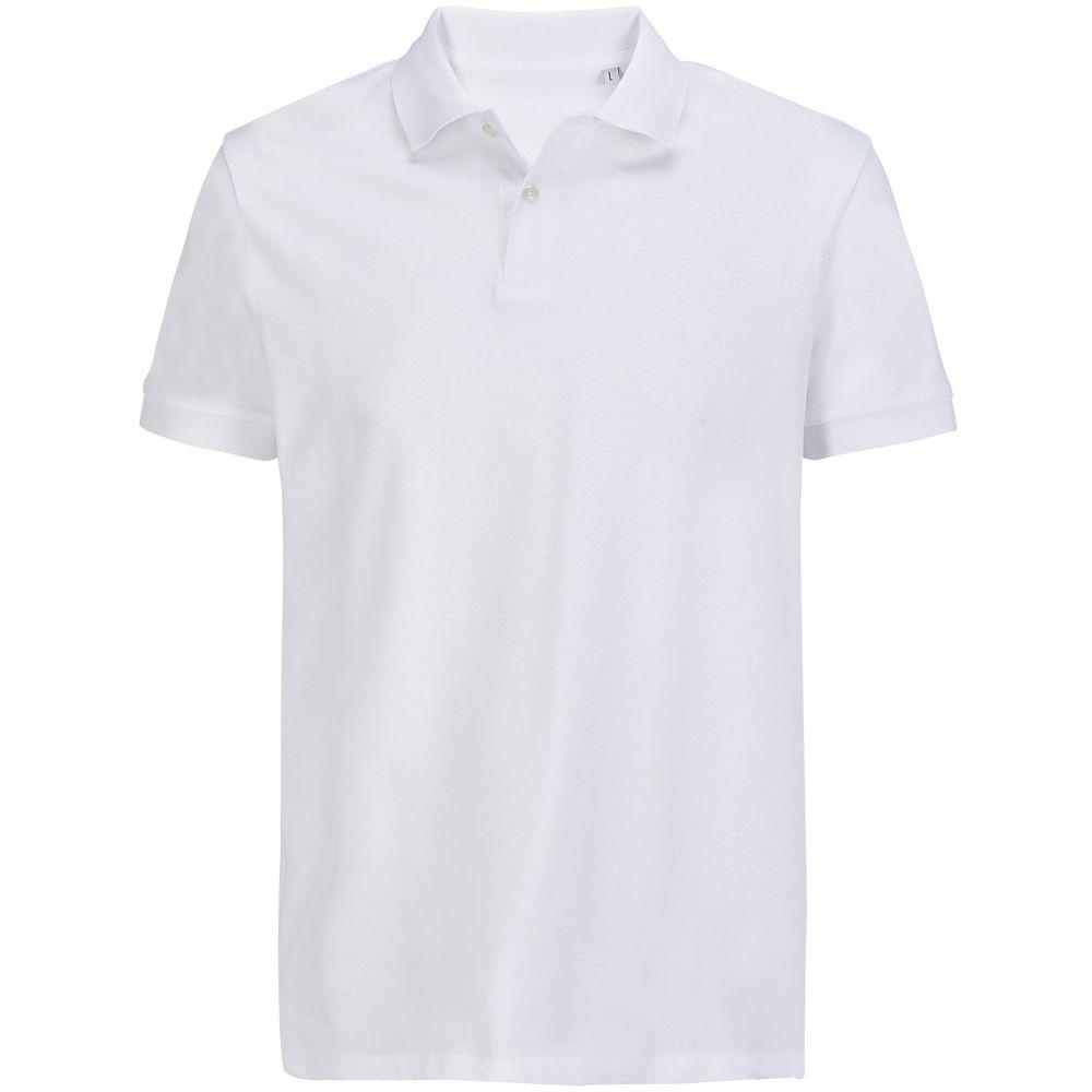Рубашка поло унисекс Pacific, белая Рубашка поло унисекс Pacific, белая