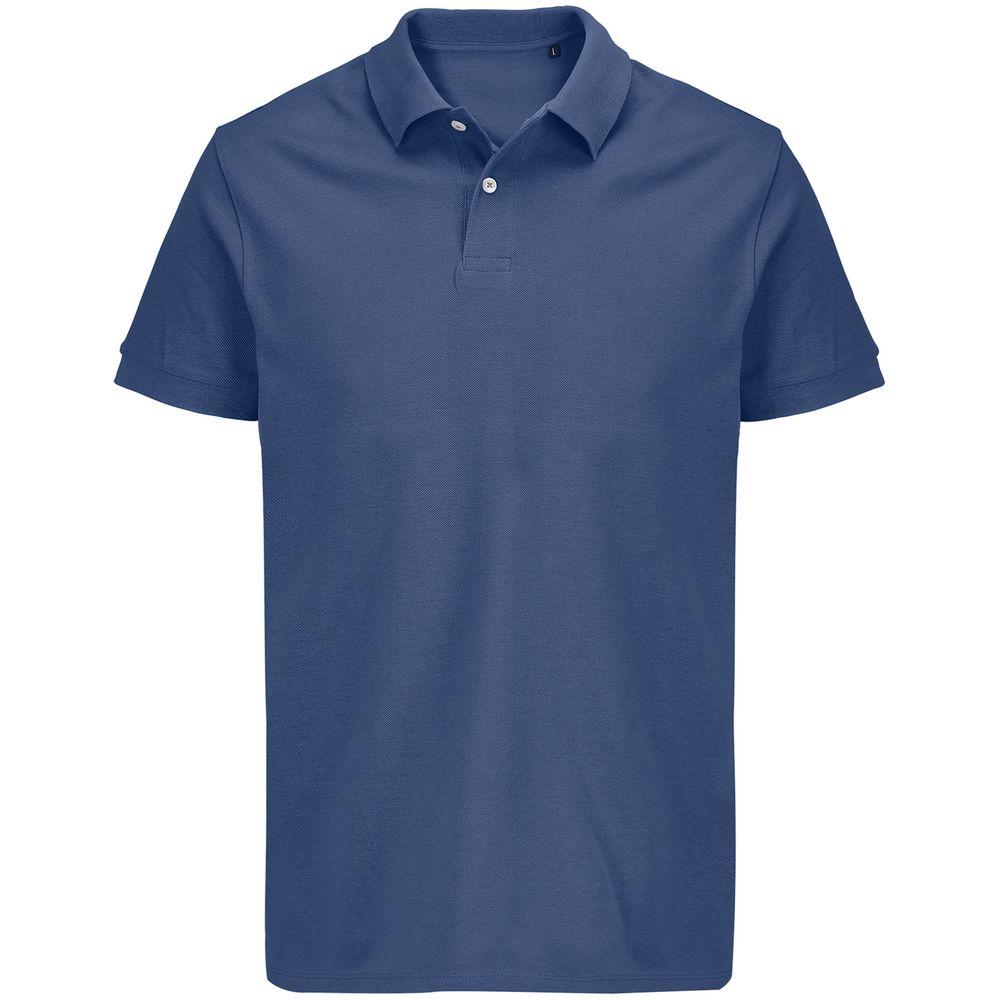 Рубашка поло унисекс Pacific, синяя (джинс) Рубашка поло унисекс Pacific, синяя (джинс)