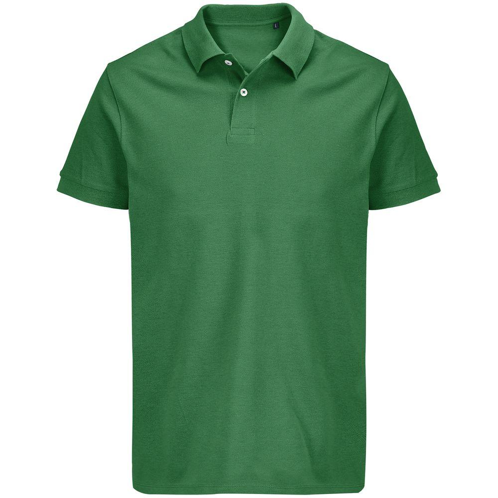 Рубашка поло унисекс Pacific, ярко-зеленая Рубашка поло унисекс Pacific, ярко-зеленая