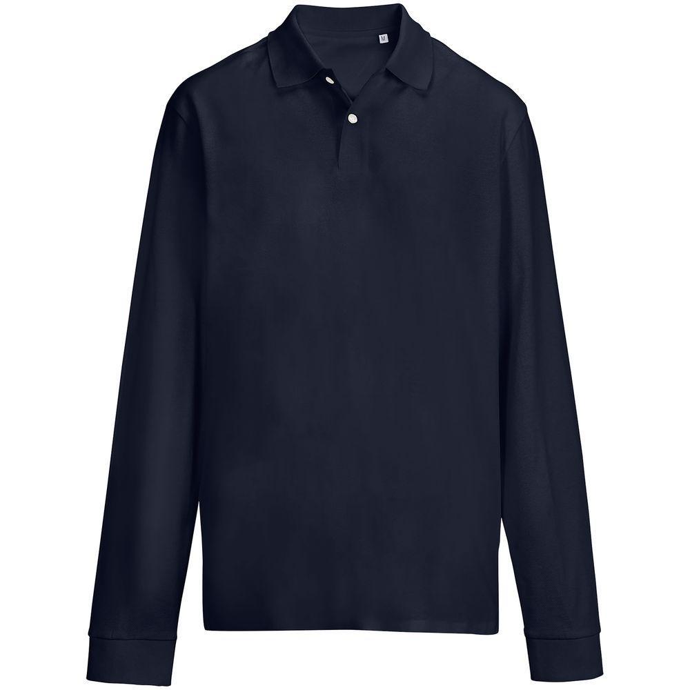 Рубашка поло унисекс с длинным рукавом Pacific LSL, кобальт (темно-синяя) Рубашка поло унисекс с длинным рукавом Pacific LSL, кобальт (темно-синяя)