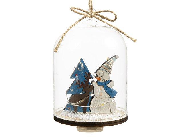 Новогоднее украшение «Снеговик в колбе» Новогоднее украшение «Снеговик в колбе»