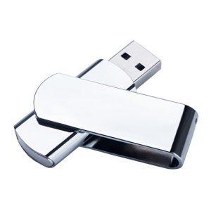 USB 2.0- флешка на 4 Гб глянцевая поворотная