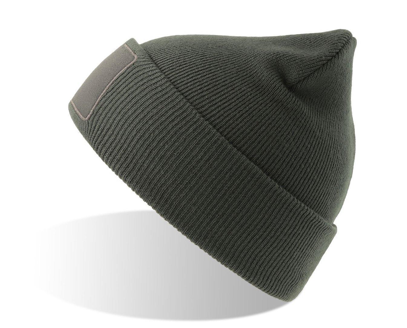 Шапка вязаная двойная Wind-S с патчем Шапка вязаная двойная Wind-S с патчем
