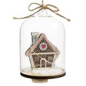 Новогоднее украшение «Домик в колбе»