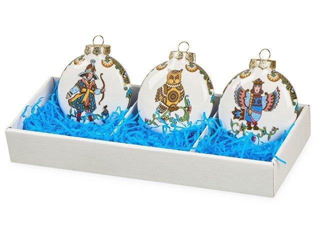 Набор новогодних игрушек, 3 шт Набор новогодних игрушек, 3 шт