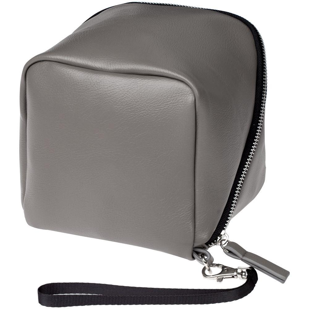 Дорожная косметичка Cubo, серая Дорожная косметичка Cubo, серая