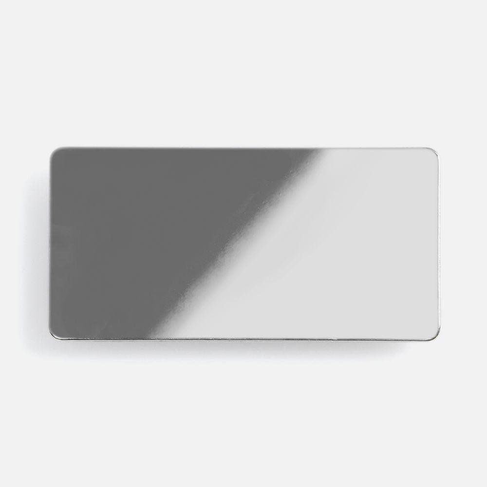 Значок Sanga Matto, серебристый глянцевый Значок Sanga Matto, серебристый глянцевый