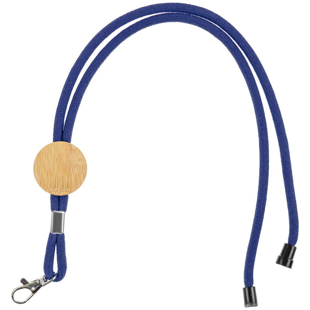 Шнурок для бейджа Tube Wood, синий Шнурок для бейджа Tube Wood, синий
