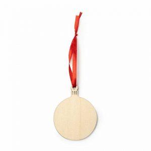 Деревянное новогоднее украшение JINGLE, шар