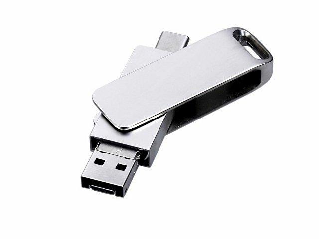 USB 2.0-флешка на 16 Гб 3-в-1 с разъемами Micro USB и USB-C USB 2.0-флешка на 16 Гб 3-в-1 с разъемами Micro USB и USB-C
