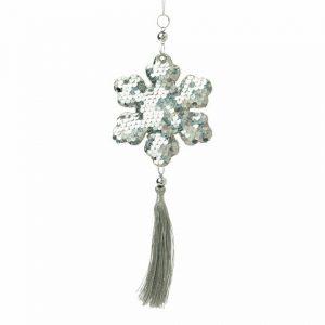 Новогоднее подвесное украшение “Серебро”