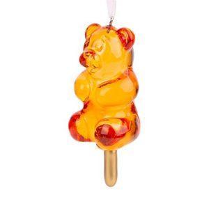 Новогоднее ёлочное украшение «Мишка из стекла»