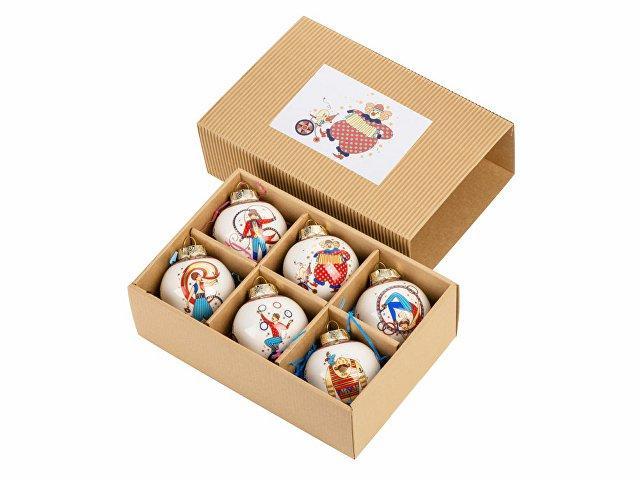 Набор новогодних шаров, 6 шт Набор новогодних шаров, 6 шт