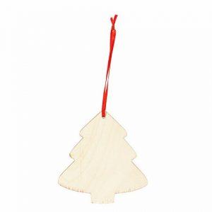 Деревянное новогоднее украшение JINGLE, елка