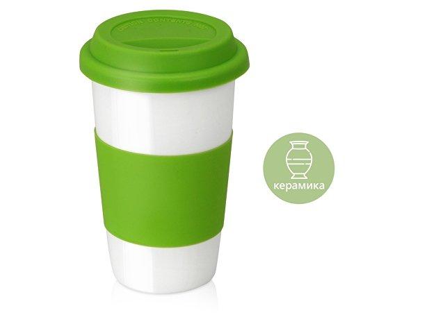 Кружка «Нью-Йорк» с силиконовой крышкой и манжетой Кружка «Нью-Йорк» с силиконовой крышкой и манжетой