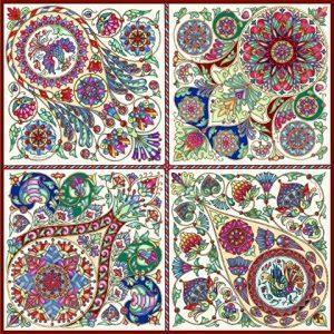 Платок «Русская эмаль» пёстрая