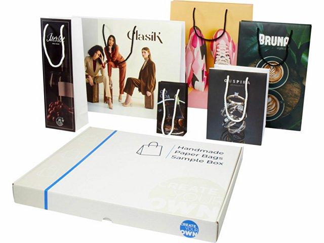 Набор бумажных сумок ручной работы Набор бумажных сумок ручной работы