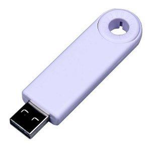 USB 2.0- флешка промо на 16 Гб прямоугольной формы, выдвижной механизм