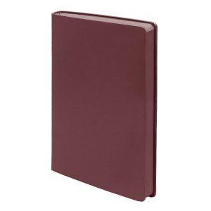 Бизнес-блокнот LADY, формат А5, бордовый, блок в клетку