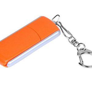 USB 3.0- флешка промо на 128 Гб с прямоугольной формы с выдвижным механизмом