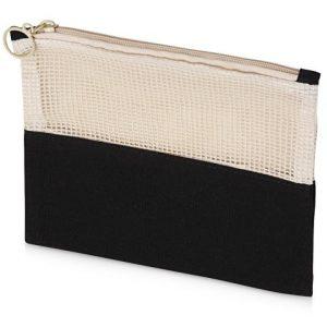 Косметичка «Mesh» хлопковая с сетчатой вставкой