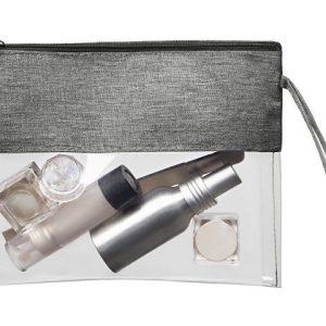 Прозрачная косметичка «Leony» из ПВХ и ткани