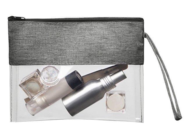 Прозрачная косметичка «Leony» из ПВХ и ткани Прозрачная косметичка «Leony» из ПВХ и ткани