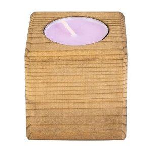 Свеча в декоративном подсвечнике «Лаванда»