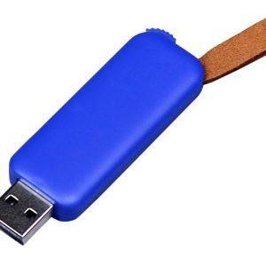 USB 2.0- флешка промо на 8 Гб прямоугольной формы, выдвижной механизм