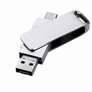 USB 2.0-флешка на 32 Гб 3-в-1 с разъемами Micro USB и USB-C