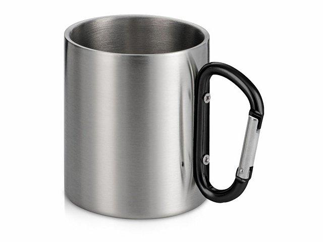 Кружка из стали с ручкой-карабином «Elbrus» Кружка из стали с ручкой-карабином «Elbrus»