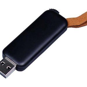 USB 2.0- флешка промо на 64 Гб прямоугольной формы, выдвижной механизм