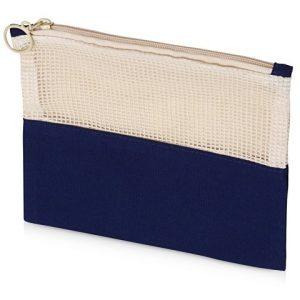 Косметичка «Mesh» хлопковая с сетчатой вставкой