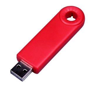 USB 2.0- флешка промо на 32 Гб прямоугольной формы, выдвижной механизм
