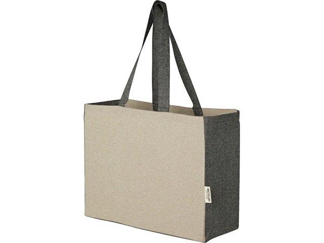 Эко-сумка «Pheebs» с дном клинчиком и контрастными сторонами Эко-сумка «Pheebs» с дном клинчиком и контрастными сторонами