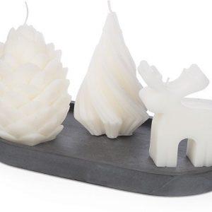 Набор свечей на подставке «New year»