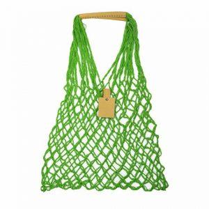 Авоська «Dream» из натурального хлопка с кожаными ручками, 25 л