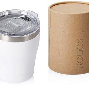 Вакуумная термокружка «Rodos» с керамическим покрытием, тубус, 350 мл