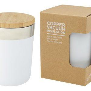 Кружка с вакуумной изоляцией и бамбуковой крышкой «Lagan»