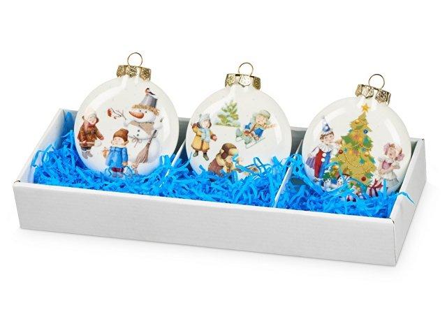 Набор новогодних игрушек, 3 шт Набор новогодних игрушек, 3 шт