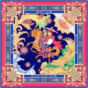 Платок «Конёк – Горбунок»