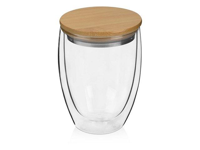 Стакан с двойными стенками и бамбуковой крышкой «Valday» Стакан с двойными стенками и бамбуковой крышкой «Valday»