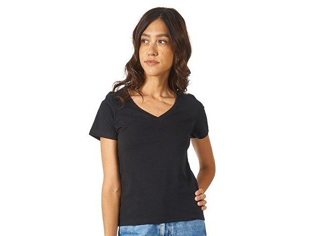 Футболка “Heavy Super Club” женская с V-образным вырезом Футболка “Heavy Super Club” женская с V-образным вырезом